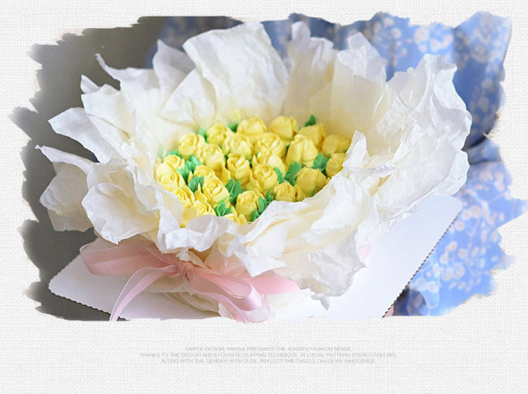 CB-Fresh Flower Bouquet Wrapping Paper,Wrapping Paper for Flowers,Simple, Clean, Solid Color Pearlescent Paper