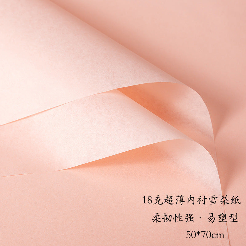 CB-Fresh Flower Bouquet Wrapping Paper,Wrapping Paper for Flowers,Simple, Clean, Solid Color Pearlescent Paper