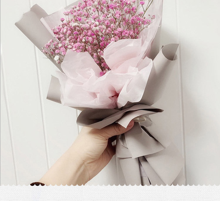 CB-Fresh Flower Bouquet Wrapping Paper,Wrapping Paper for Flowers,Simple, Clean, Solid Color Pearlescent Paper