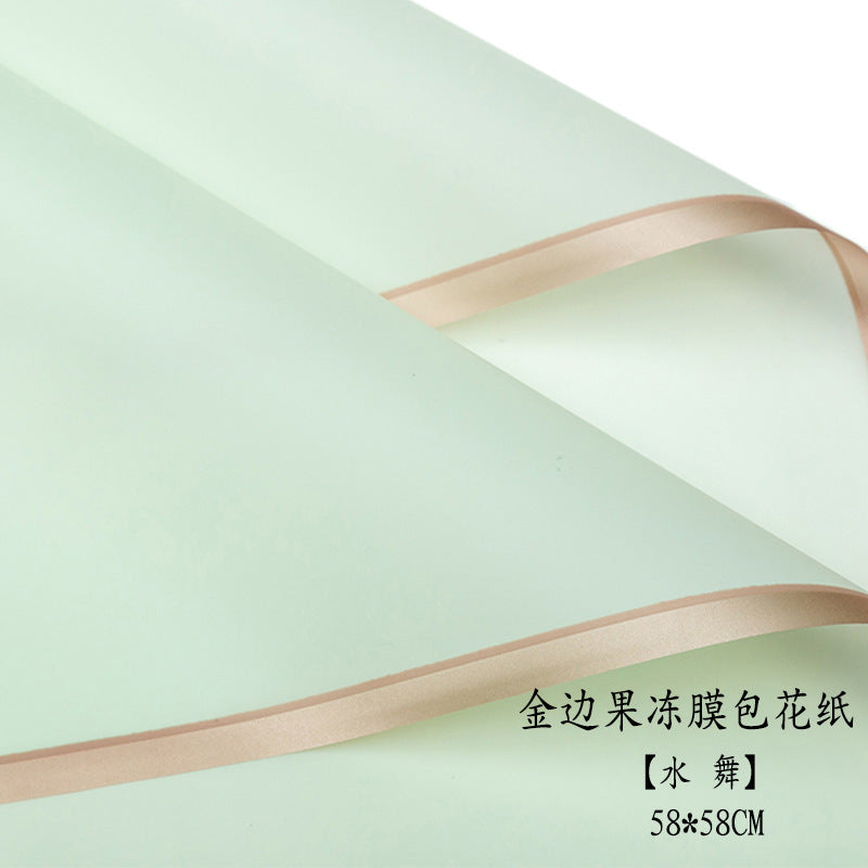 AC-Phnom Penh jelly film wholesale Qixi new waterproof flower wrapping paper flower shop supplies floral arrangement bouquet wrapping paper