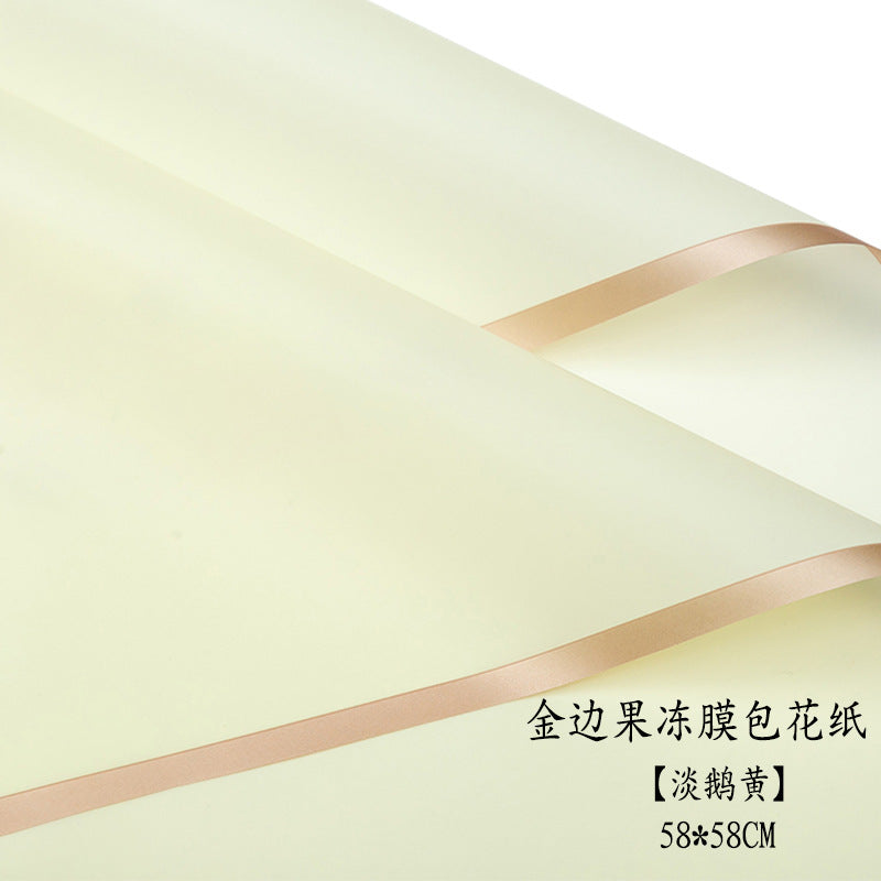 AC-Phnom Penh jelly film wholesale Qixi new waterproof flower wrapping paper flower shop supplies floral arrangement bouquet wrapping paper