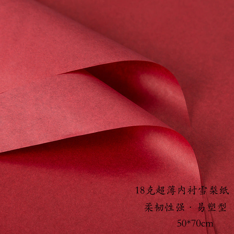 CB-Fresh Flower Bouquet Wrapping Paper,Wrapping Paper for Flowers,Simple, Clean, Solid Color Pearlescent Paper
