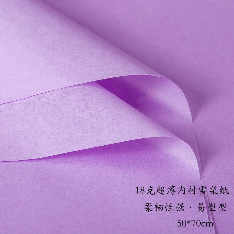 CB-Fresh Flower Bouquet Wrapping Paper,Wrapping Paper for Flowers,Simple, Clean, Solid Color Pearlescent Paper