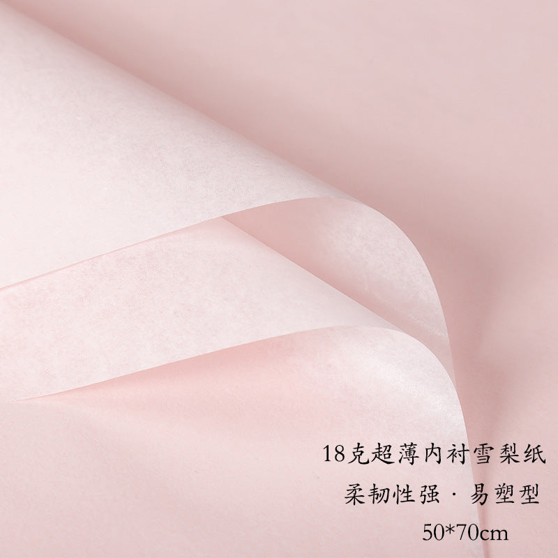 CB-Fresh Flower Bouquet Wrapping Paper,Wrapping Paper for Flowers,Simple, Clean, Solid Color Pearlescent Paper