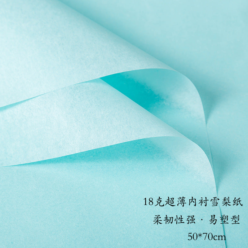 CB-Fresh Flower Bouquet Wrapping Paper,Wrapping Paper for Flowers,Simple, Clean, Solid Color Pearlescent Paper