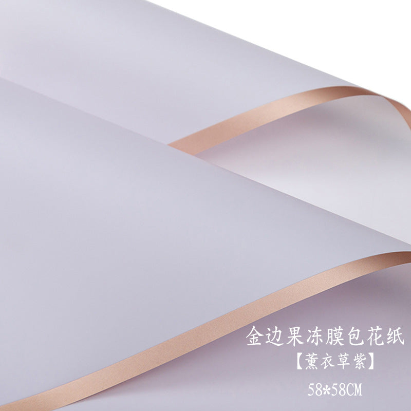 AC-Phnom Penh jelly film wholesale Qixi new waterproof flower wrapping paper flower shop supplies floral arrangement bouquet wrapping paper