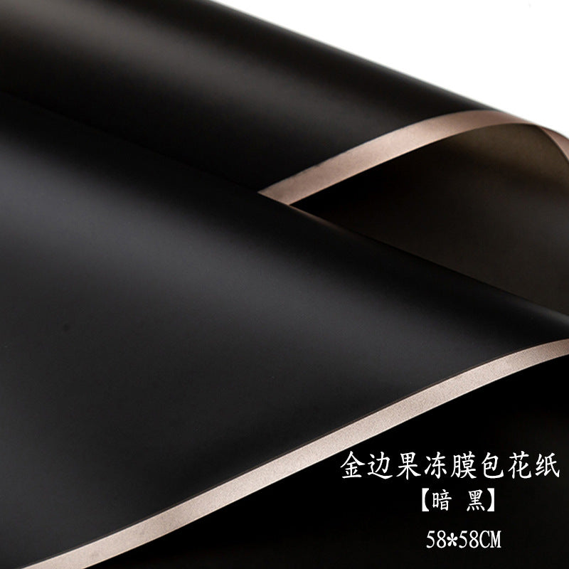 AC-Phnom Penh jelly film wholesale Qixi new waterproof flower wrapping paper flower shop supplies floral arrangement bouquet wrapping paper