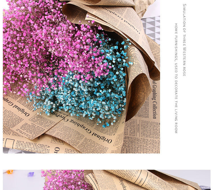 Vintage English Newspaper Kraft Paper,Newspaper Bouquet Gift Wrapping Material,Fresh Flower Wrapping Paper,Floral Wrapping Paper