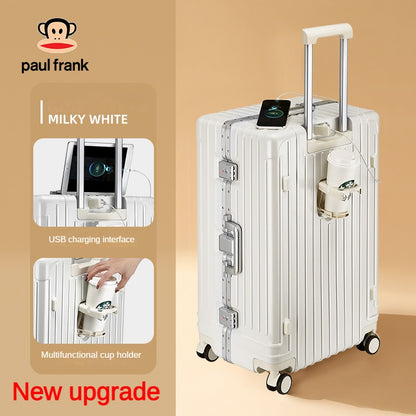 2024/Extra large luggage, large capacity multifunctional trolley box (aluminum frame box)
