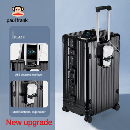 2024/Extra large luggage, large capacity multifunctional trolley box (aluminum frame box)