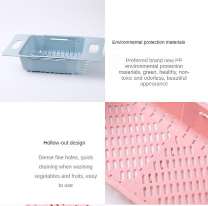 Home Kitchen Plastic Sink Shelf,  Sink Drainage Basket