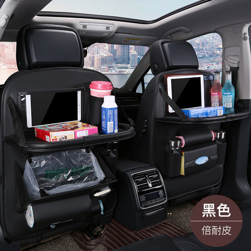 Car foldable garbage bag, touch screen transparent pocket