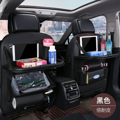 Car foldable garbage bag, touch screen transparent pocket