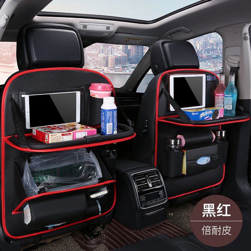 Car foldable garbage bag, touch screen transparent pocket