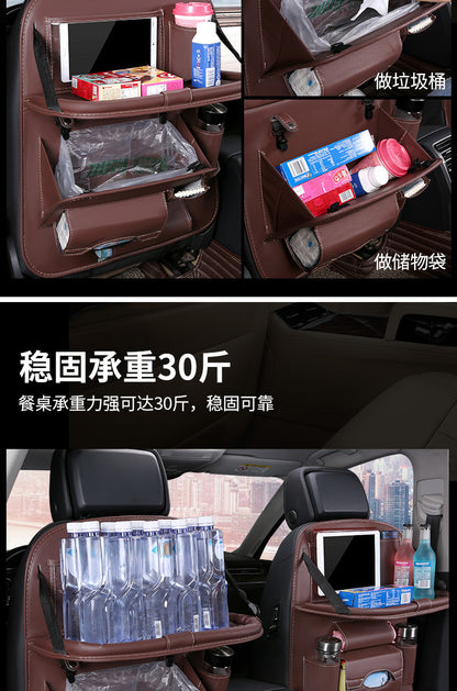 Car foldable garbage bag, touch screen transparent pocket