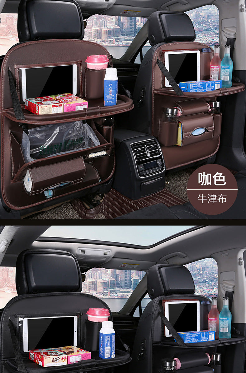 Car foldable garbage bag, touch screen transparent pocket
