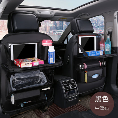 Car foldable garbage bag, touch screen transparent pocket