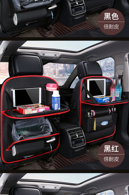 Car foldable garbage bag, touch screen transparent pocket