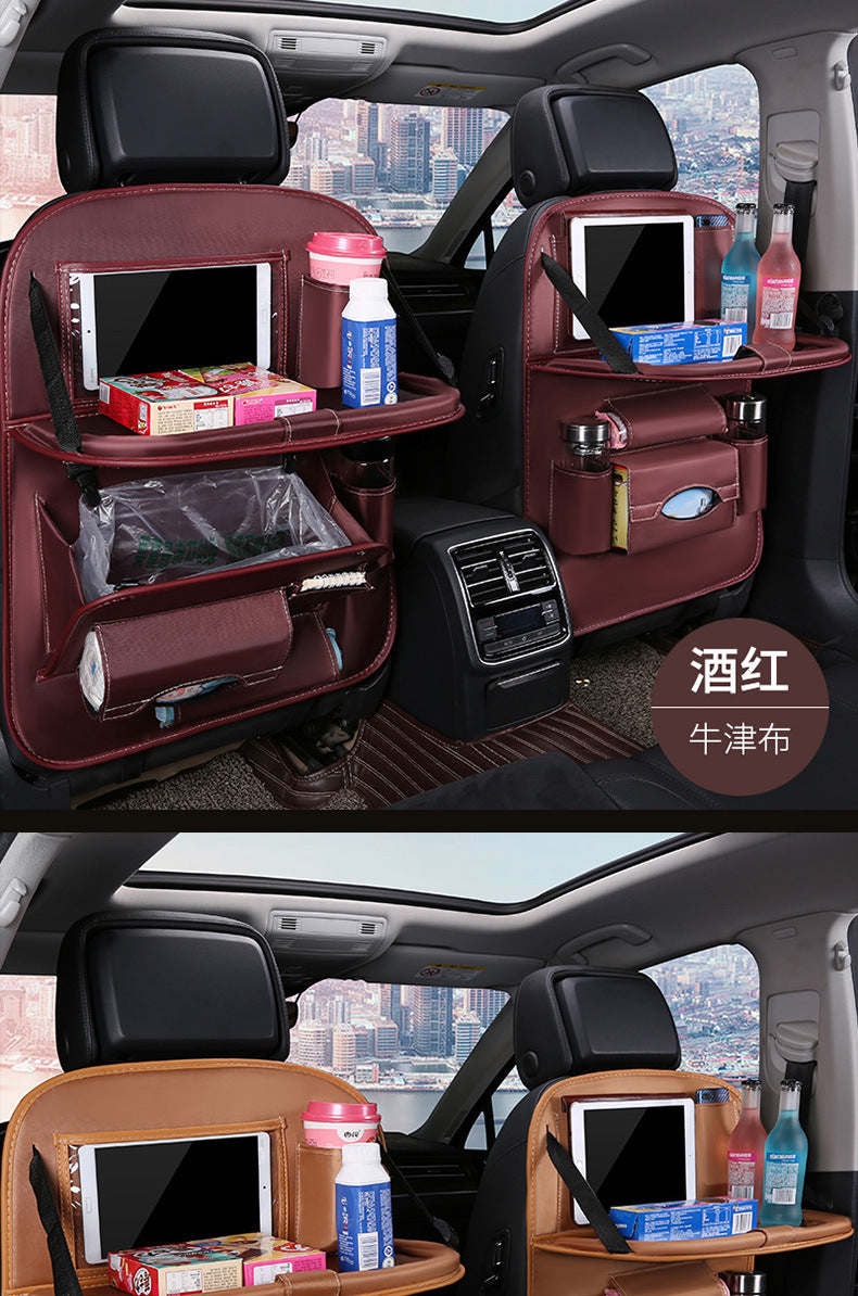 Car foldable garbage bag, touch screen transparent pocket