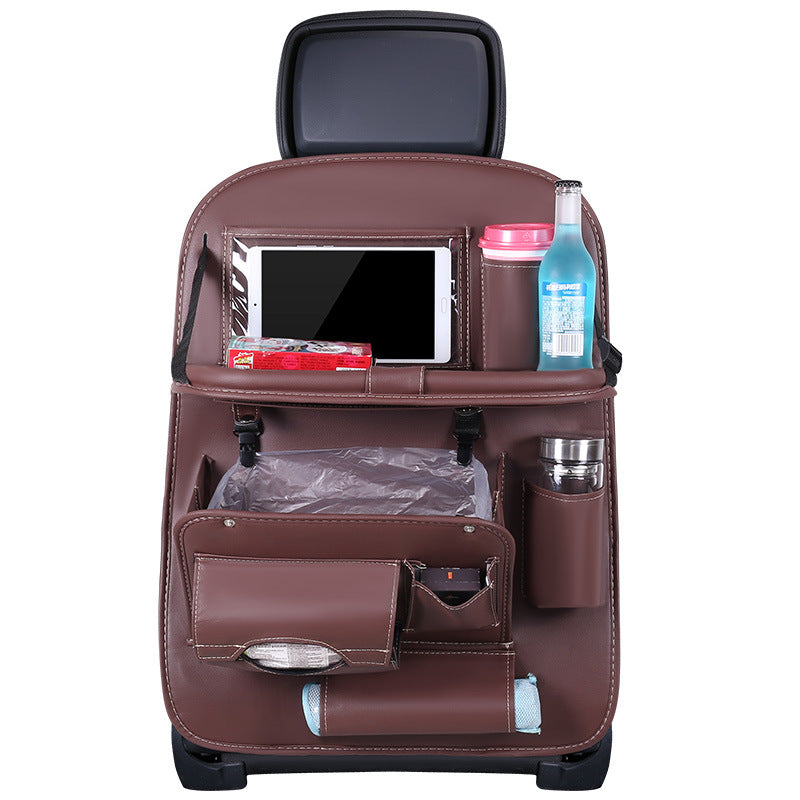 Car foldable garbage bag, touch screen transparent pocket
