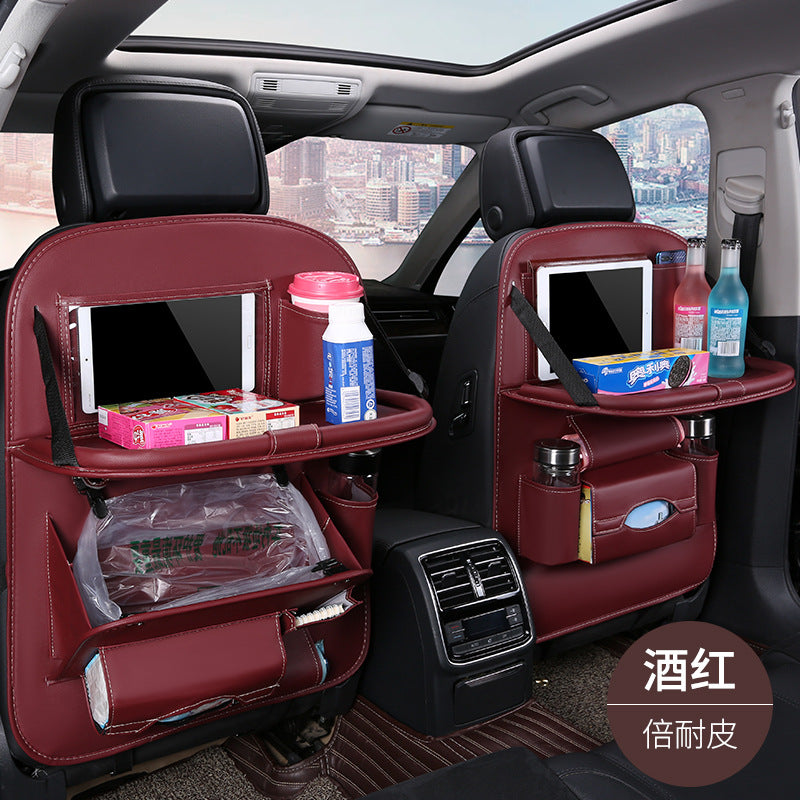 Car foldable garbage bag, touch screen transparent pocket