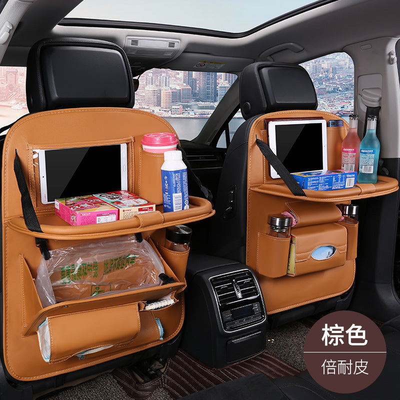 Car foldable garbage bag, touch screen transparent pocket