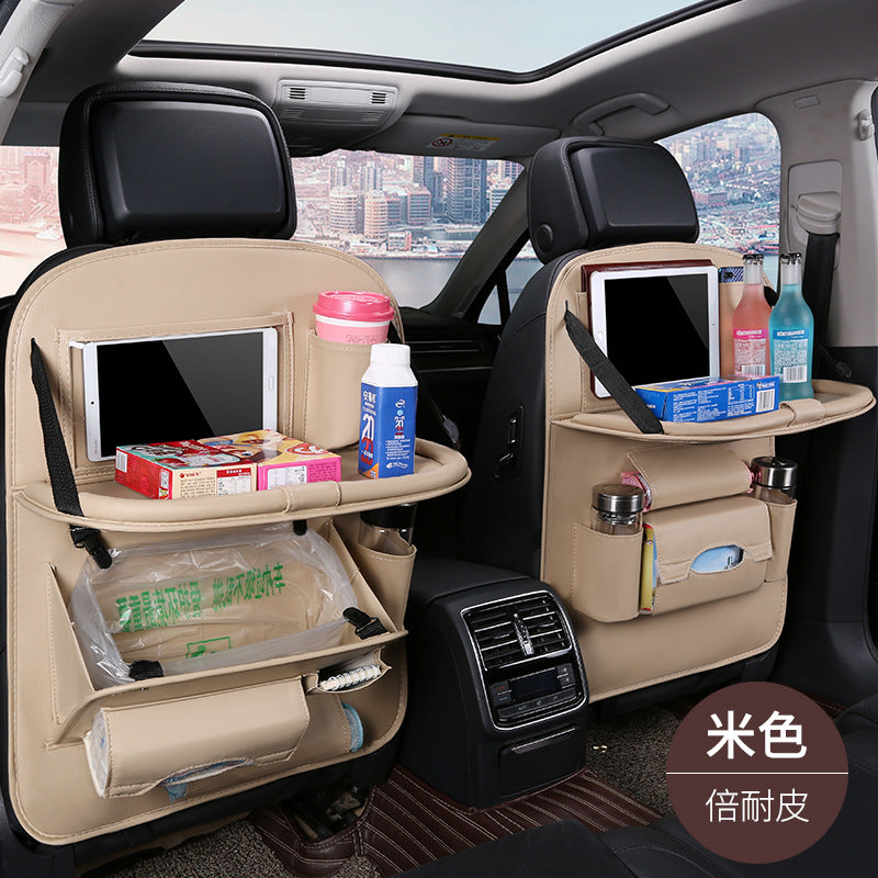 Car foldable garbage bag, touch screen transparent pocket