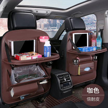 Car foldable garbage bag, touch screen transparent pocket