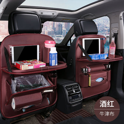 Car foldable garbage bag, touch screen transparent pocket