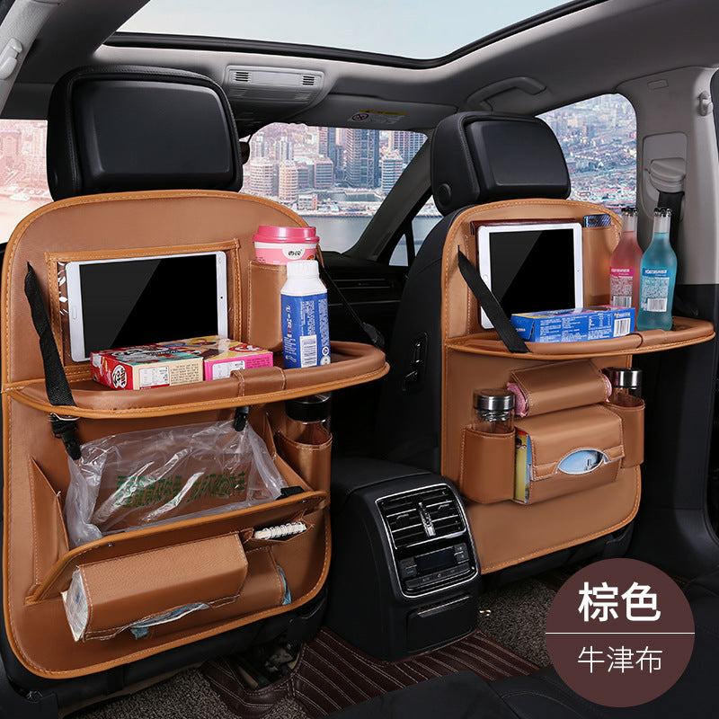Car foldable garbage bag, touch screen transparent pocket
