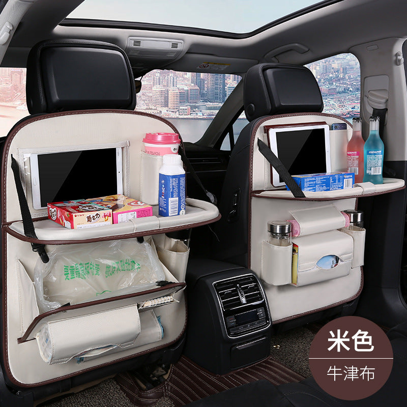 Car foldable garbage bag, touch screen transparent pocket