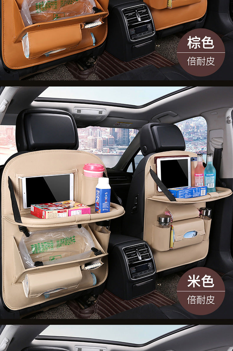 Car foldable garbage bag, touch screen transparent pocket