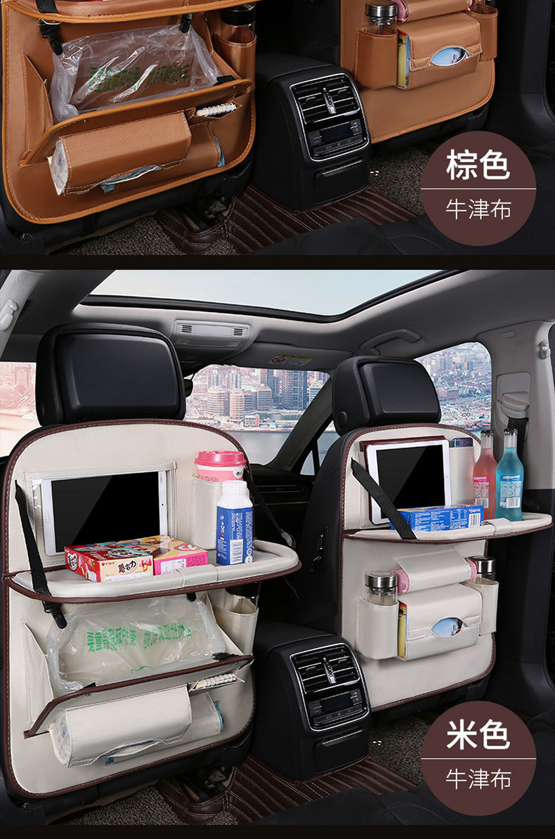 Car foldable garbage bag, touch screen transparent pocket