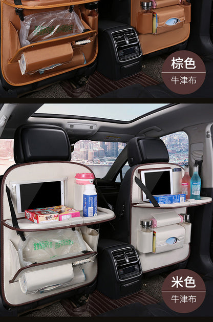 Car foldable garbage bag, touch screen transparent pocket