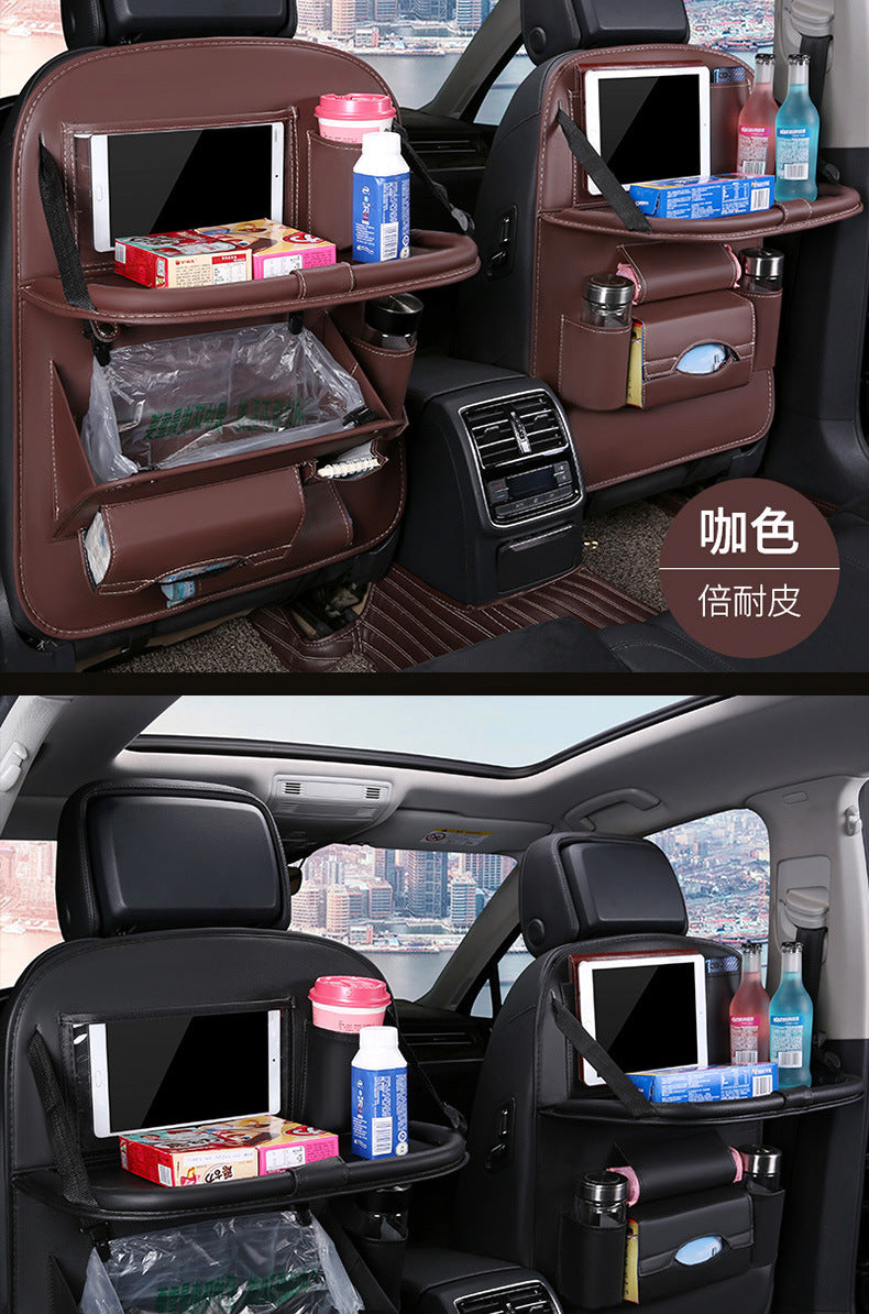 Car foldable garbage bag, touch screen transparent pocket