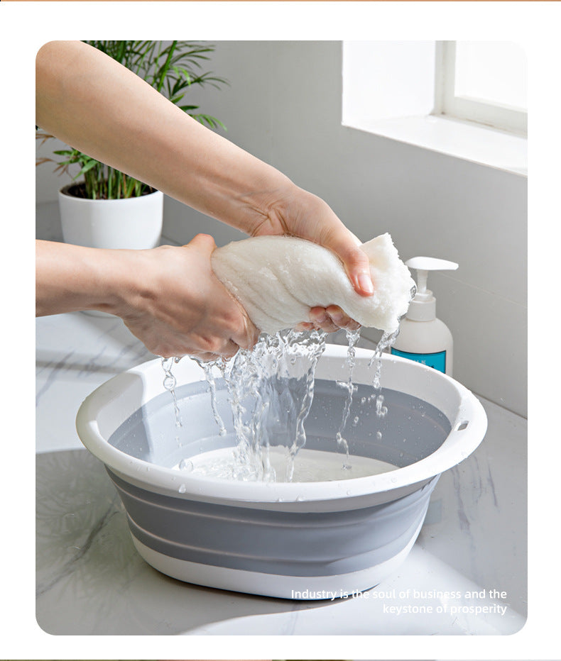 Portable foldable washbasin