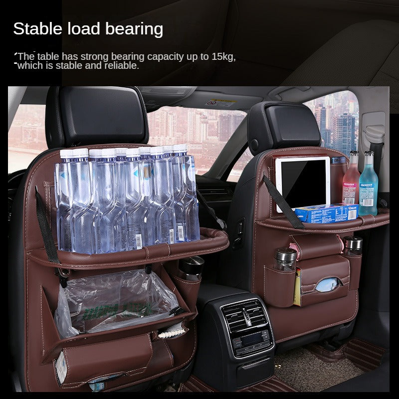 Car foldable garbage bag, touch screen transparent pocket
