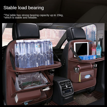 Car foldable garbage bag, touch screen transparent pocket