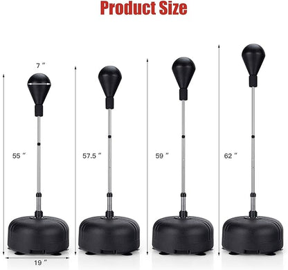 Solid boxing ball, speed ball, vertical adult professional Sanda training equipment, sandbag, tumbler, household reaction target