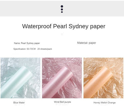 Pearlescent Snowy Paper - Gift Boxes,White Floral Bouquet Wrapping,DIY Materials,Lining Paper,Fresh Flower Cake Decoration,Baking Paper
