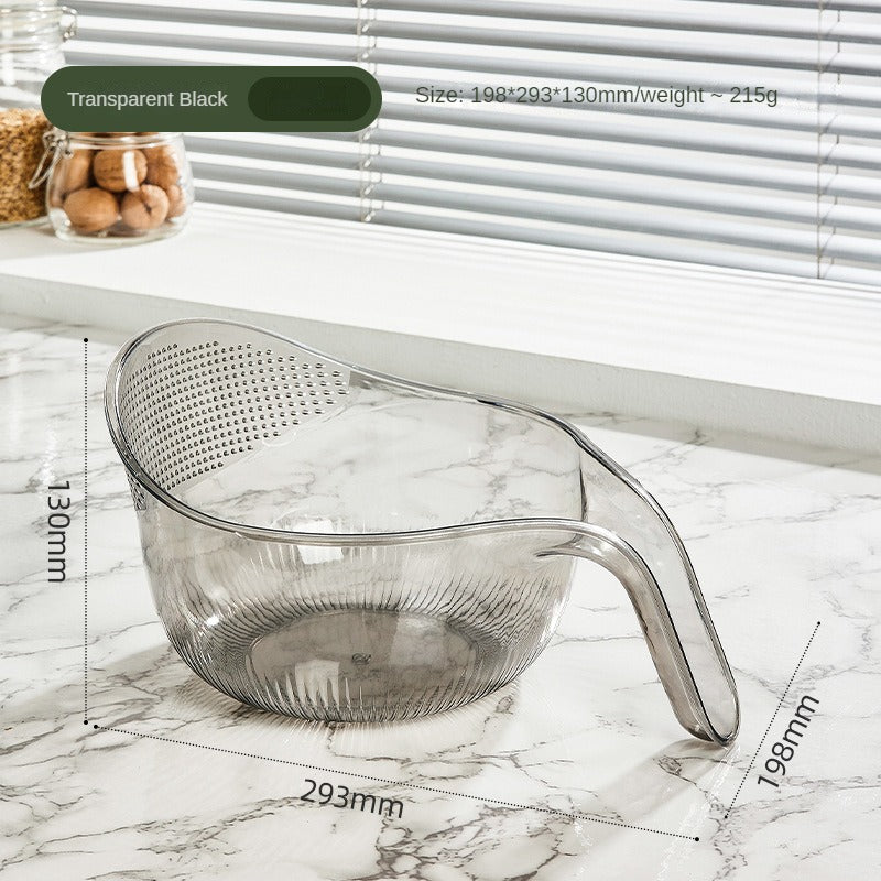 1pc, Multipurpose Drain Basket, Filter Spoon, Fruit And Vegetable Cleaning Filter Basket, Rice Washing Sieve, Colander, Salad And Pasta, Household Basket, Basin, Kitchen Utensils, Apartment Essentials