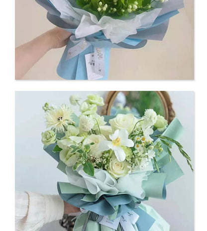 AG-Two-Tone Elegance Paper,Bouquet Wrapping Paper,Fresh Flower Gift Paper,DIY Flower Shop Materials