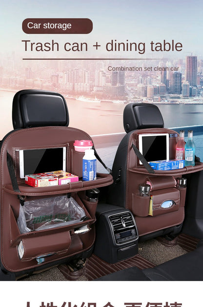 Car foldable garbage bag, touch screen transparent pocket