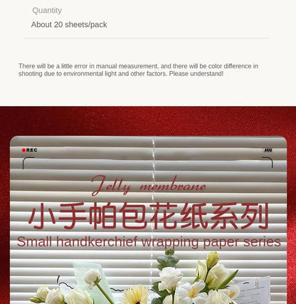 AQ-Paper for Wrapping Flowers,Waterproof Jelly Film Flower Wrapping Paper.Flower Shop Materials,Fresh Flower Wrapping Paper