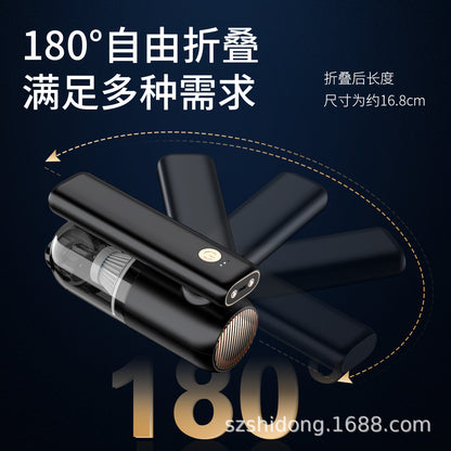 Portable wireless car vacuum cleaner Portable car home LED lighting Folding car vacuum cleaner