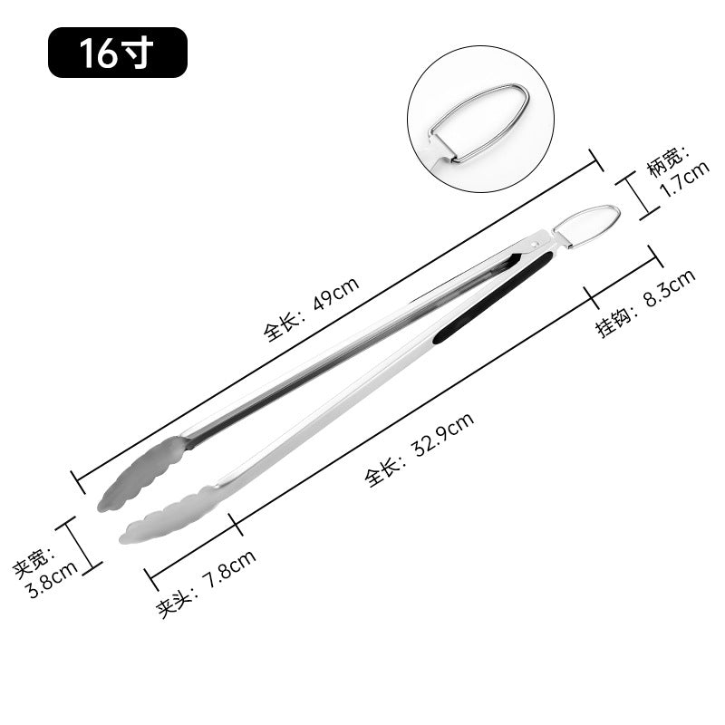 Stainless Steel Food Clip, Kitchen Tools Barbecue Clip Buffet Food Clip