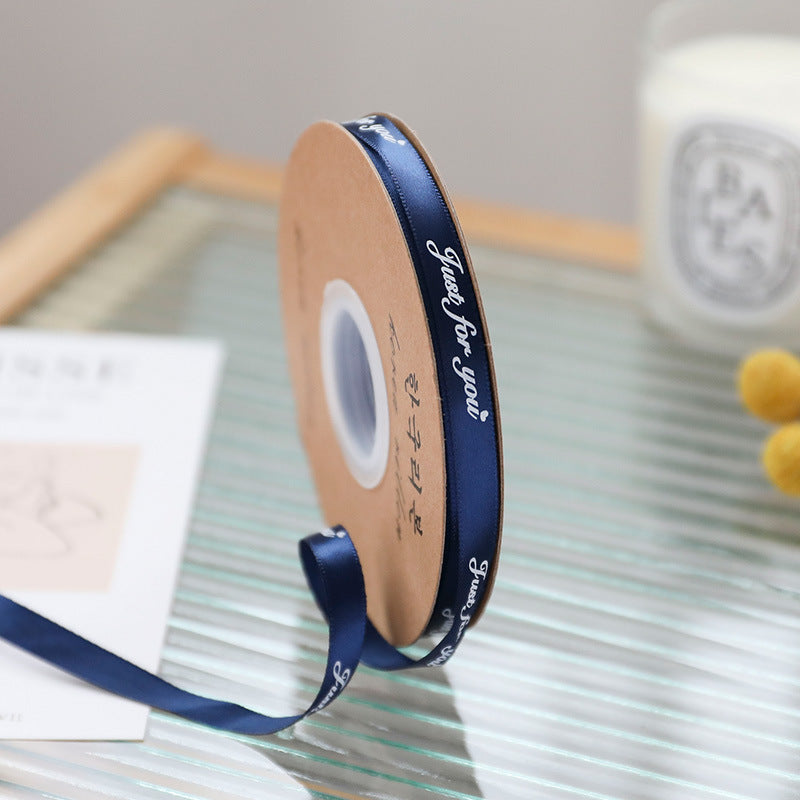 SD-1cm printed ribbon only for you Packaging ribbon English printed ribbon gift baking packaging ribbon flower shop use