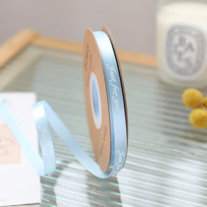 SD-1cm printed ribbon only for you Packaging ribbon English printed ribbon gift baking packaging ribbon flower shop use