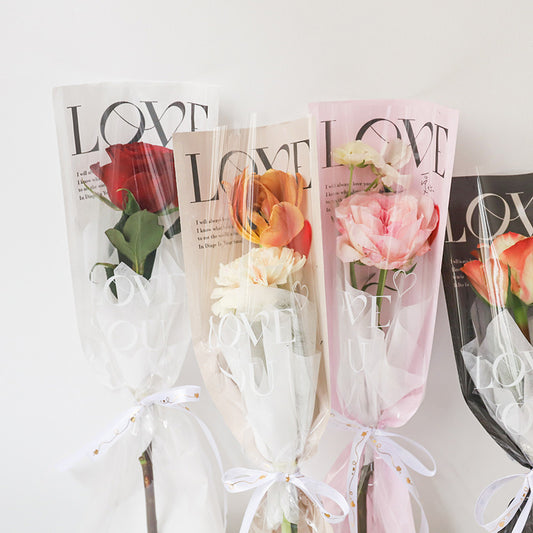 DA-Floral Rose Packaging Bag