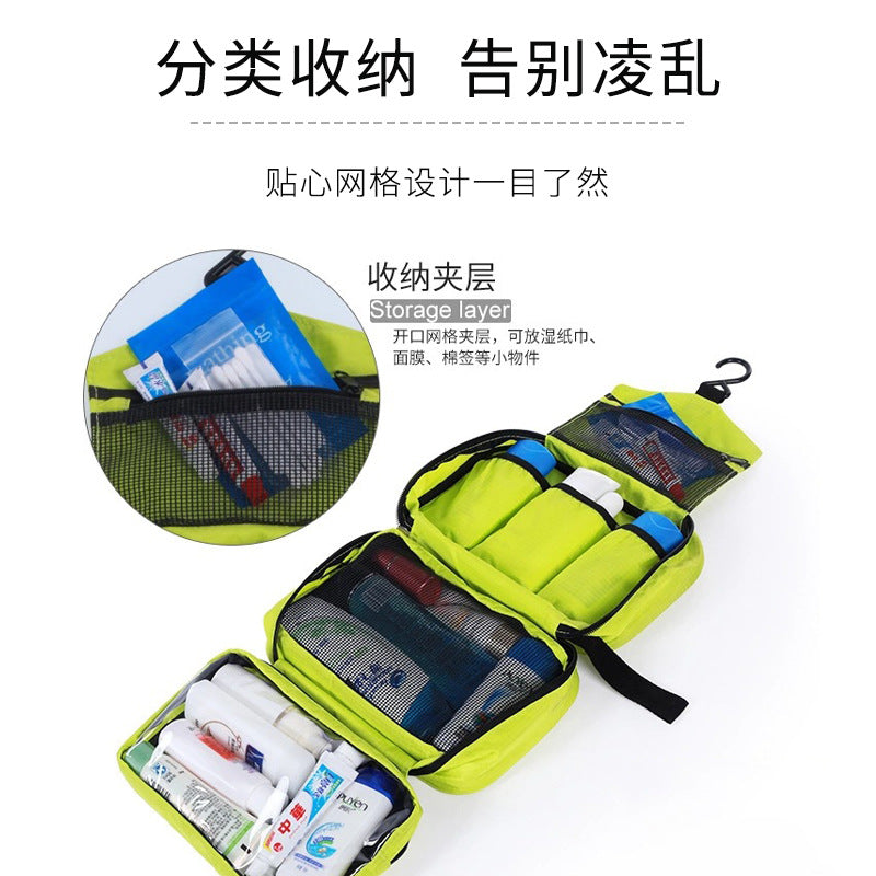 Men's and women's hanging amenity bag 3-in-1 foldable waterproof travel storage bag, business trip cosmetics storage bag